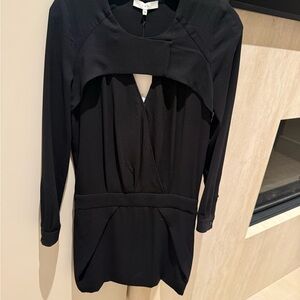 New with tags Iro Adelina black draped mini dress